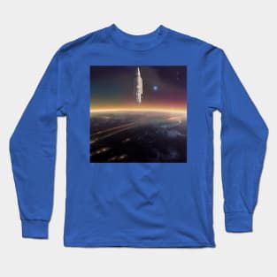 Interplanetary Spaceport Long Sleeve T-Shirt